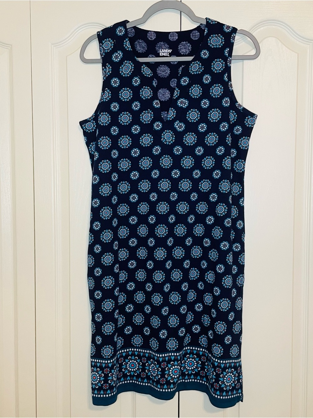 Lands’ End sleeveless dress with pockets
